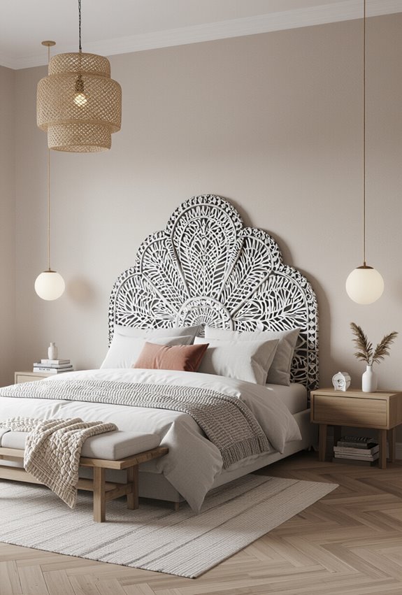 headboard as boho art