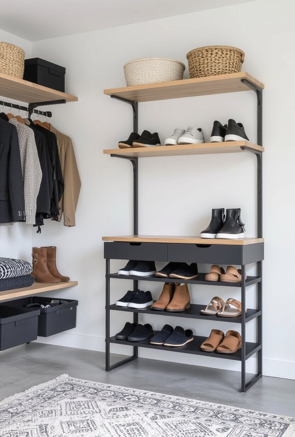 heated shoe drying racks