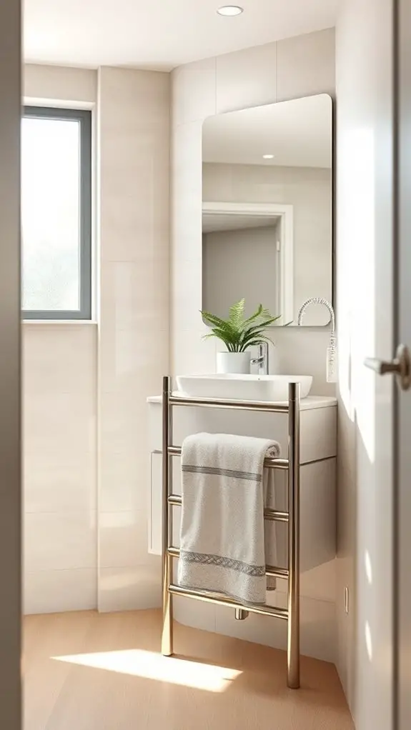 heated towel rack installation
