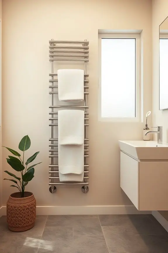 heated towel rack luxury