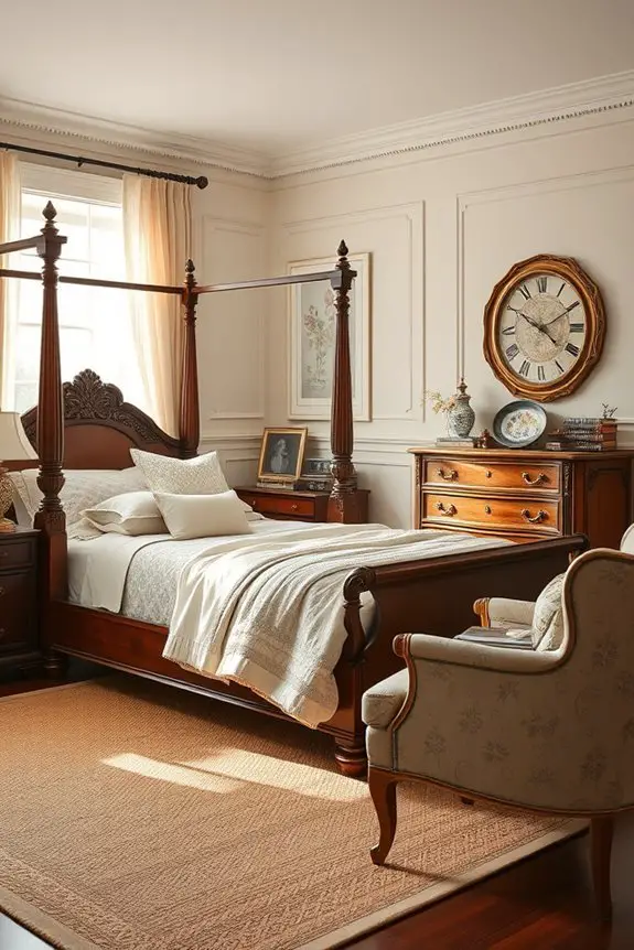 heirlooms enhance bedroom charm