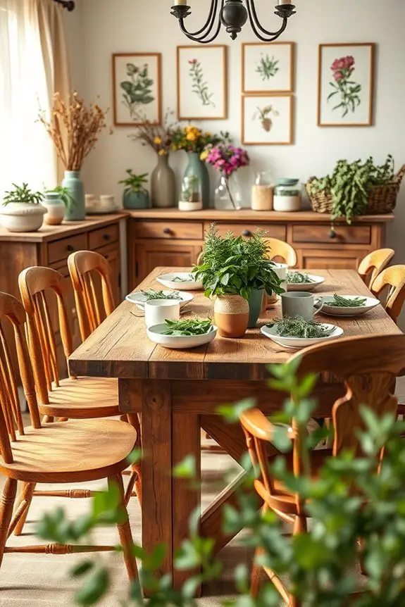 herb arrangements for decor