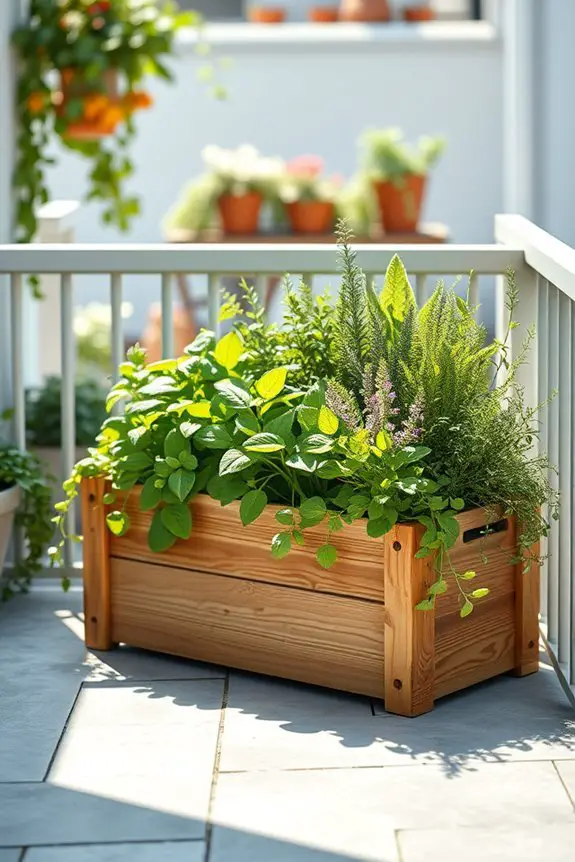 herb planter boxes enhance cooking