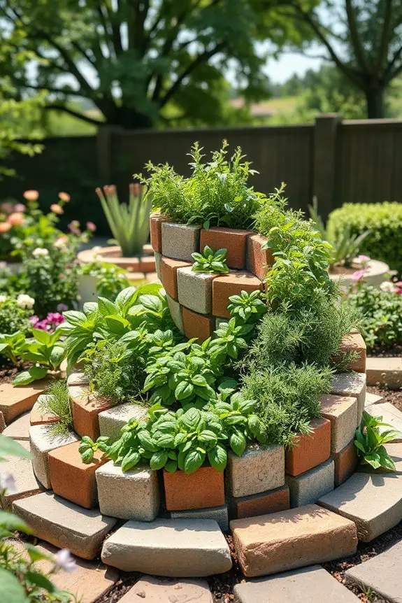 herb spiral garden design