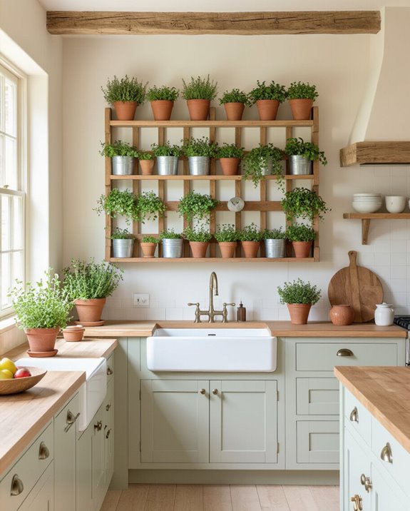 herb wall garden design