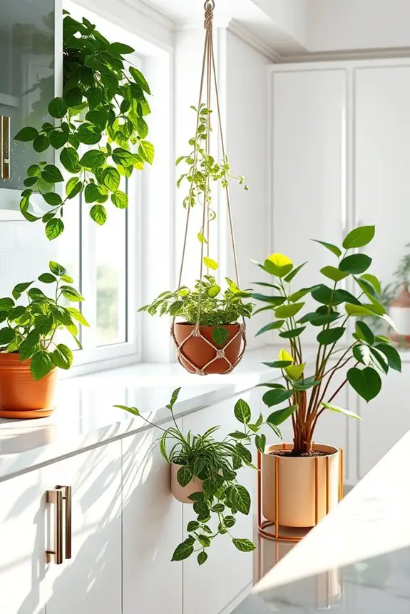 herbs enhance kitchen ambiance
