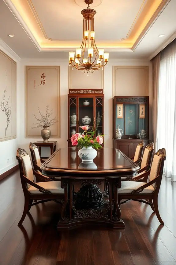 heritage inspired dining room decor