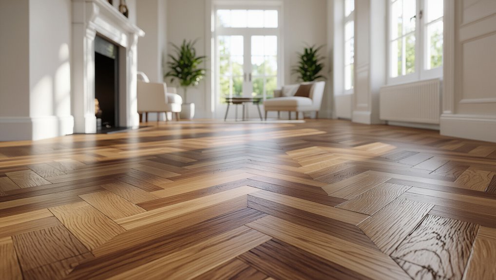 herringbone parquet flooring design