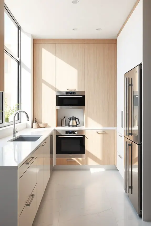 hidden appliances enhance kitchens