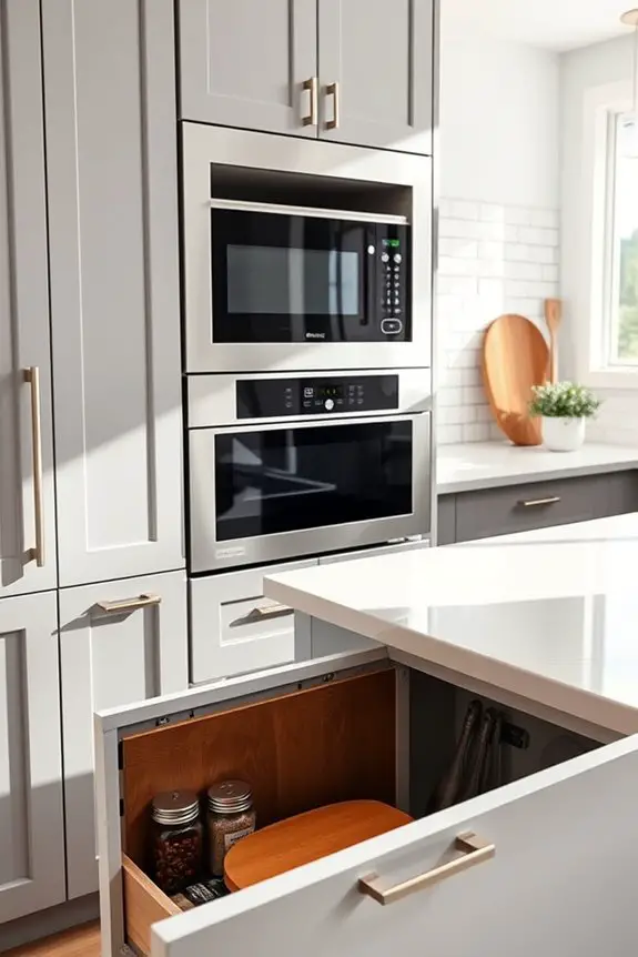 hidden compartments for organization