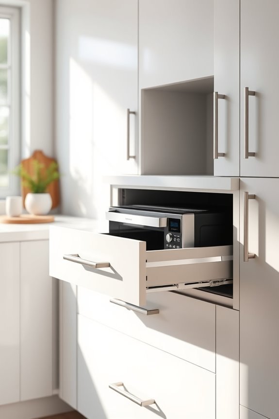 hidden microwave drawer solution