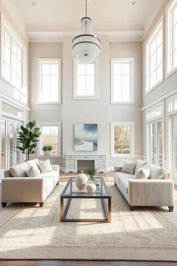 high ceilings seamless decor