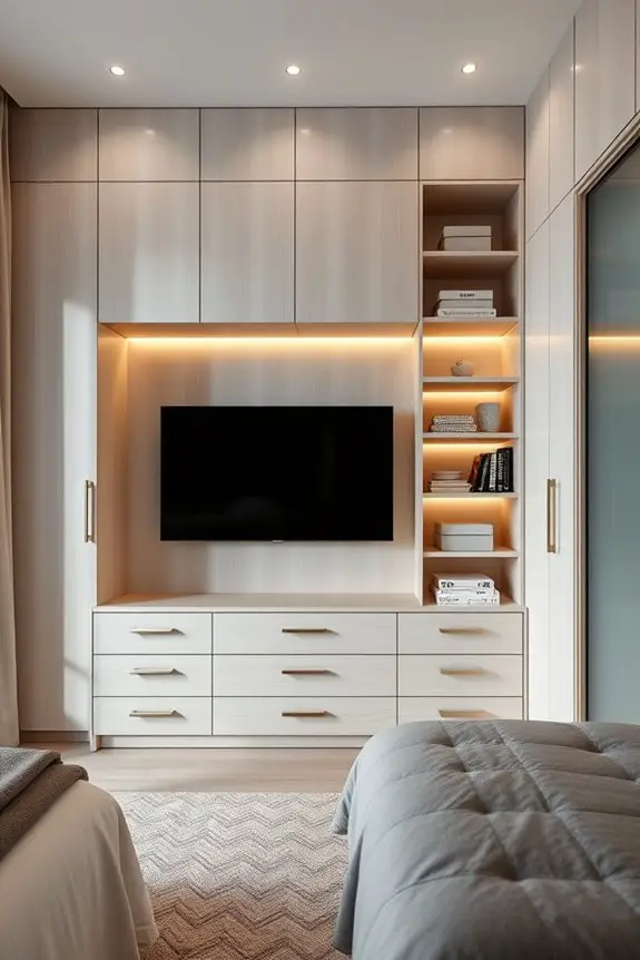 high tech closet entertainment upgrade