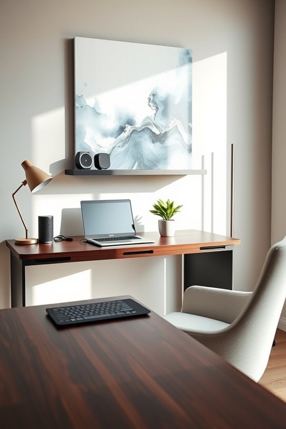 high tech home office design
