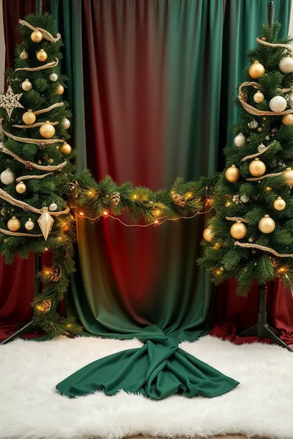 holiday party backdrop ideas