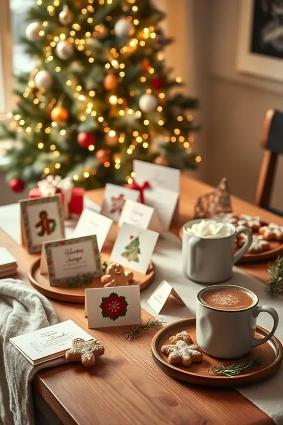 holiday recipe sharing station