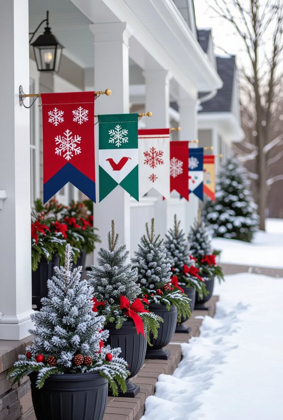 holiday themed signal flags