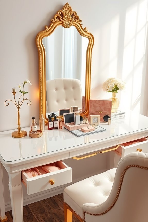 hollywood glamour dressing table