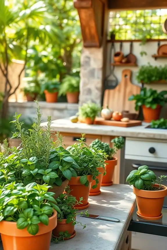 homegrown herbs for cooking