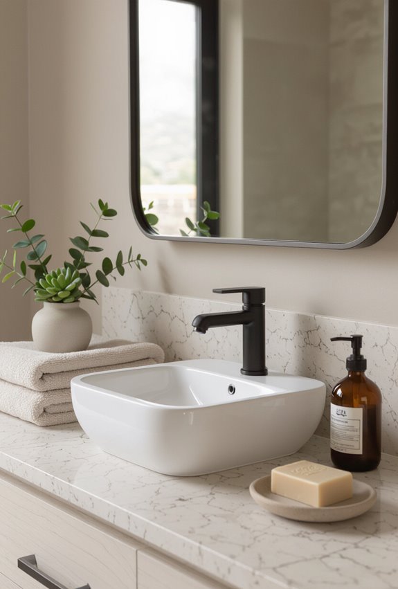 honed quartz for serene surfaces