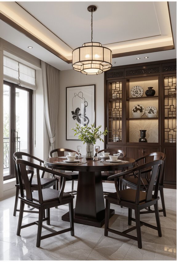horseshoe back mahogany elegance