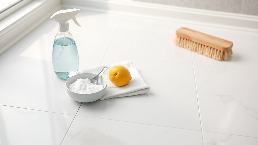 household cleaners for white tile