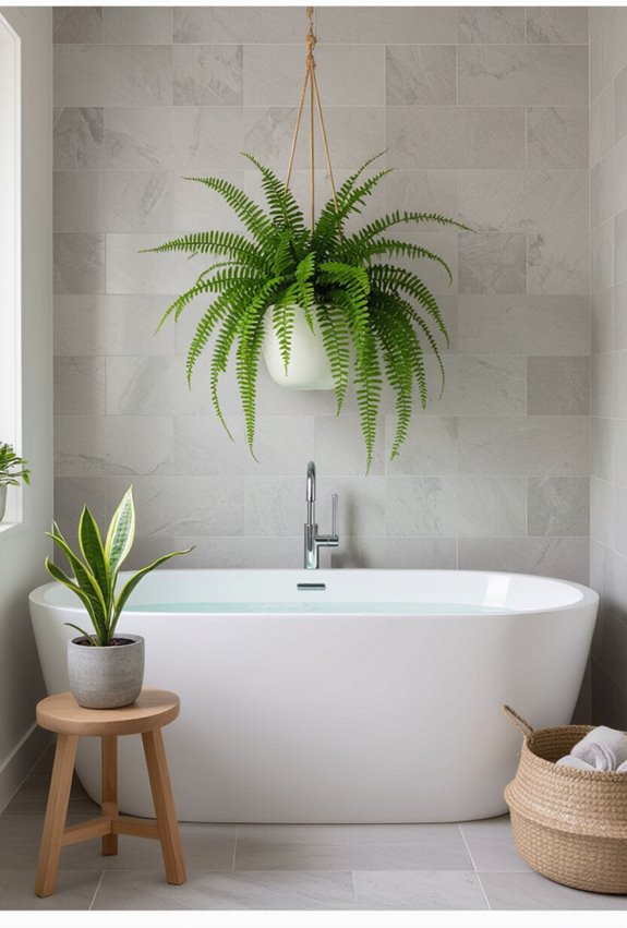 humidity loving greenery for bathrooms