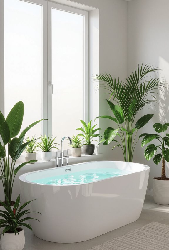 humidity loving potted tropicals placement
