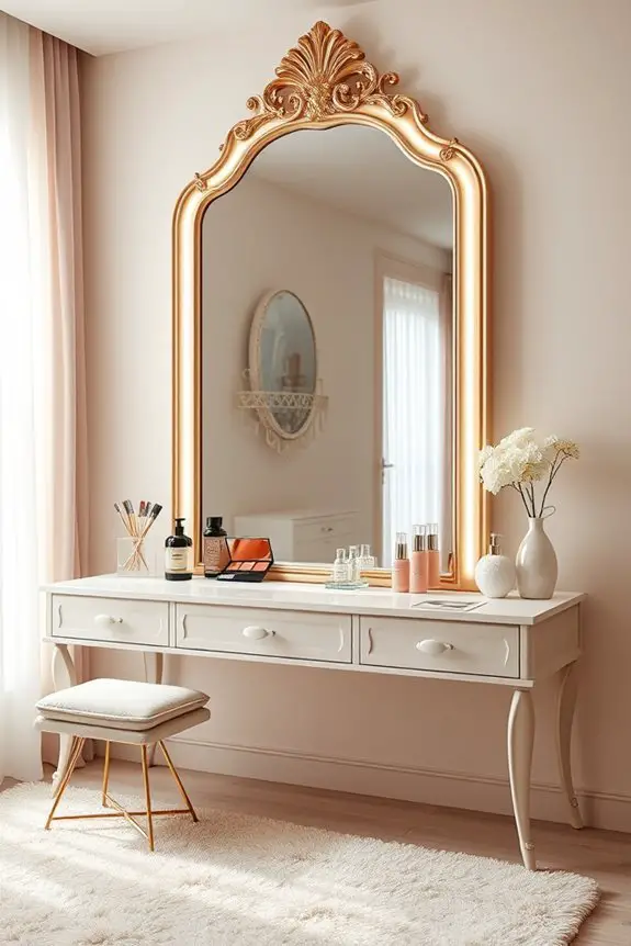 illuminated mirrors enhance beauty