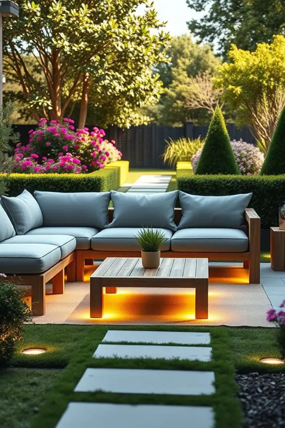 illuminated outdoor furniture experience