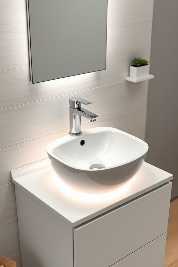 illuminated sinks for elegance