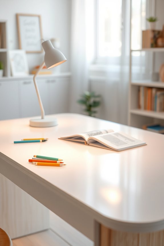 illuminated study tables enhance focus