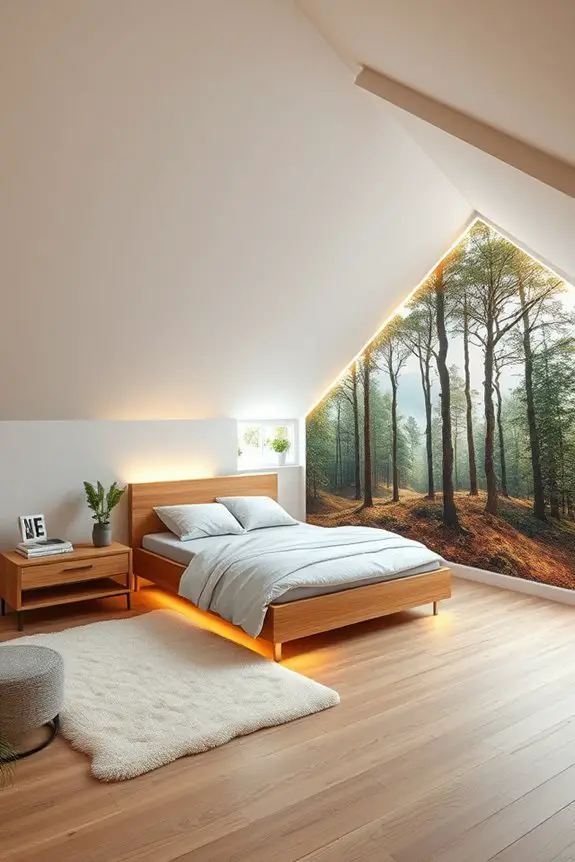 illuminated wall murals design