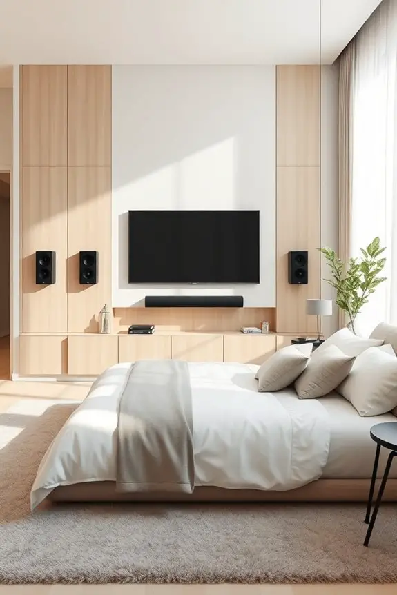 immersive bedroom audio setup