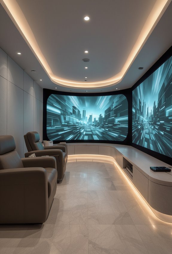 immersive surround projection gaming