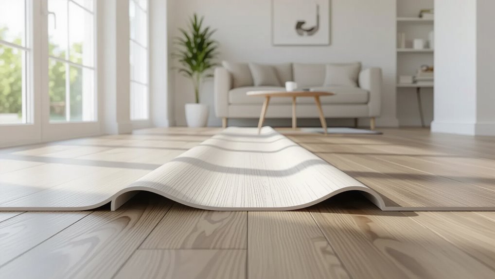 improper vinyl acclimation signs