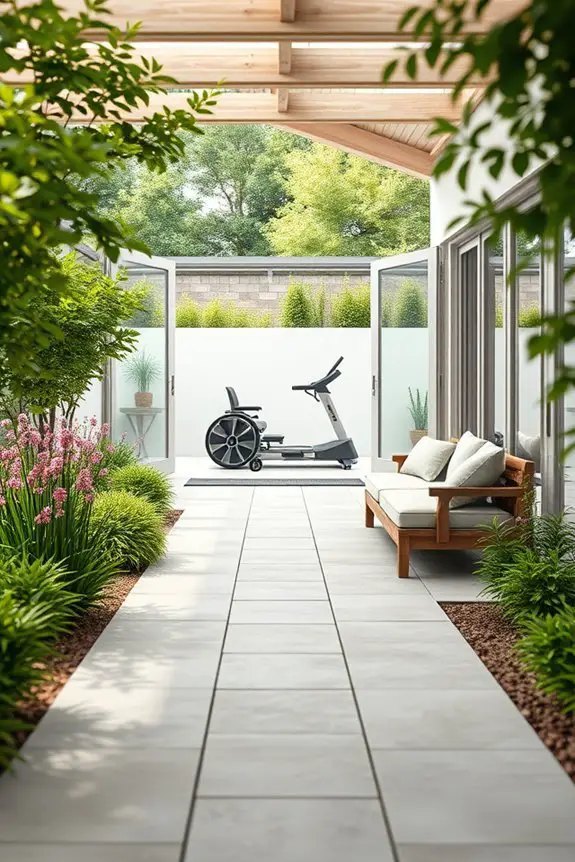 inclusive garden gym design