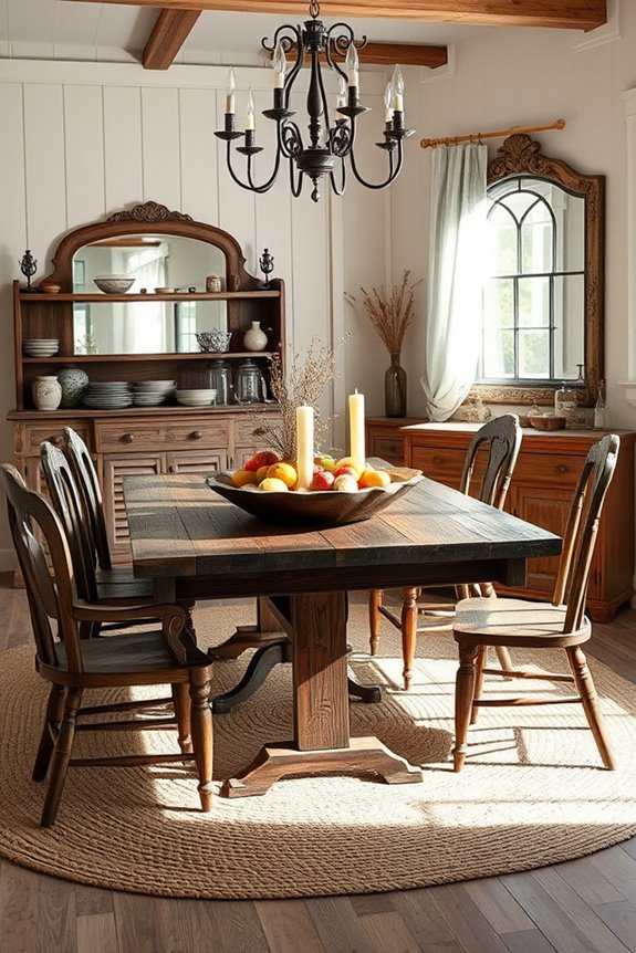 incorporate vintage farmhouse antiques