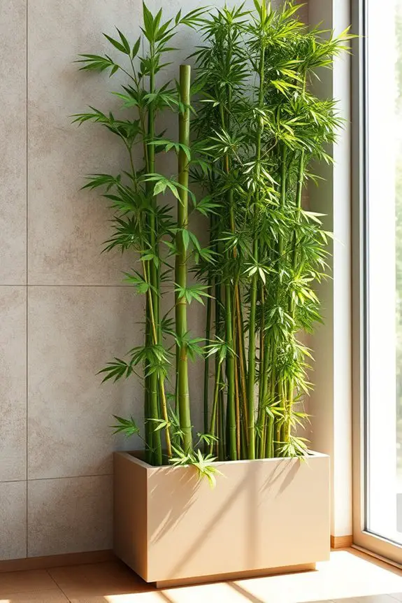 indoor bamboo vertical gardens