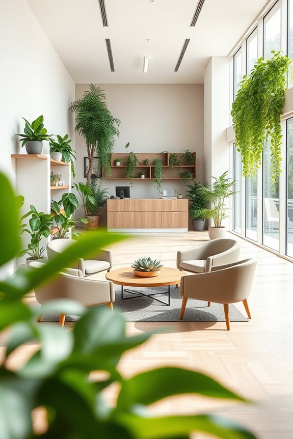 indoor plants enhance clinics