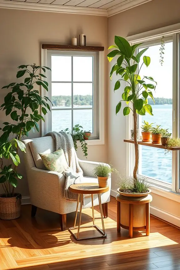 indoor plants enhance tranquility