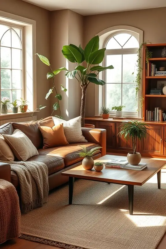 indoor plants enhance warmth