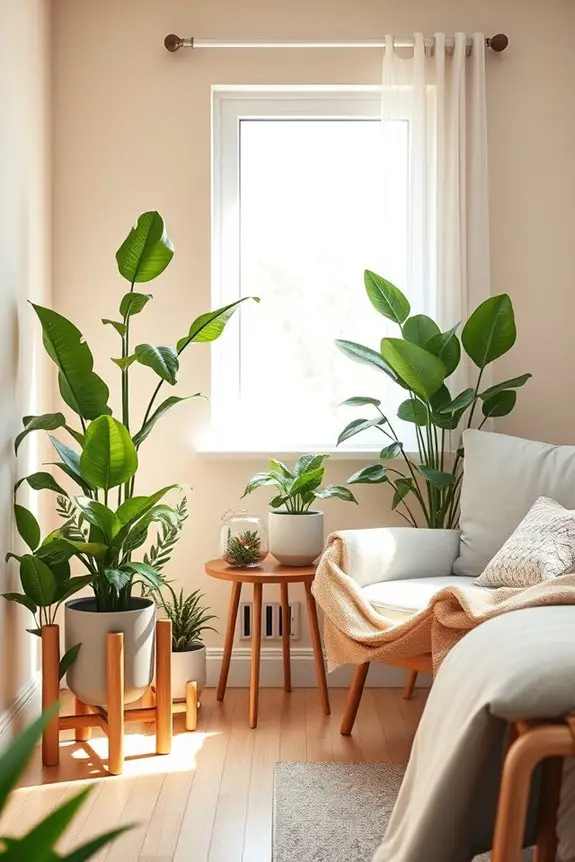 indoor plants enhance well being