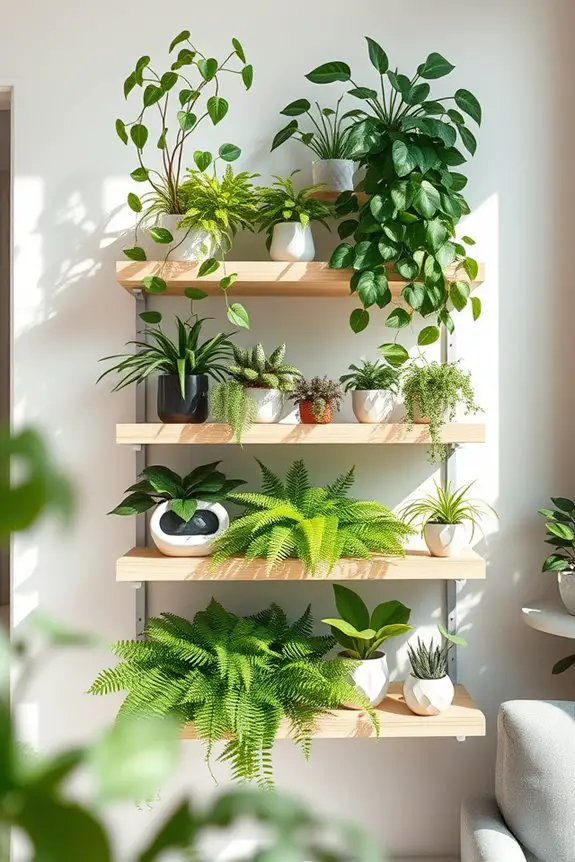 indoor shelf garden creation