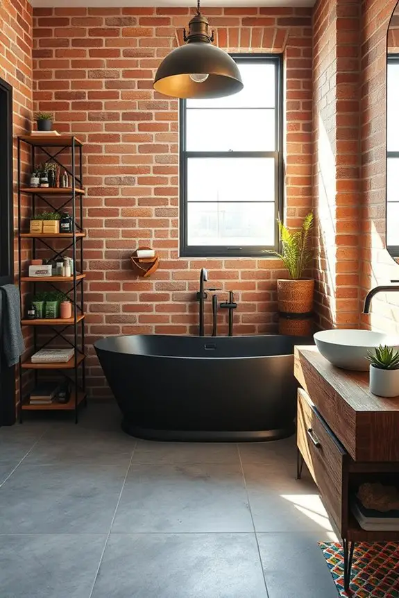 industrial bathroom design elements