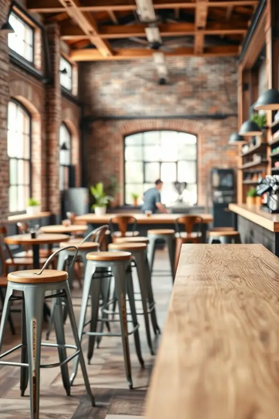 industrial charm for cafes