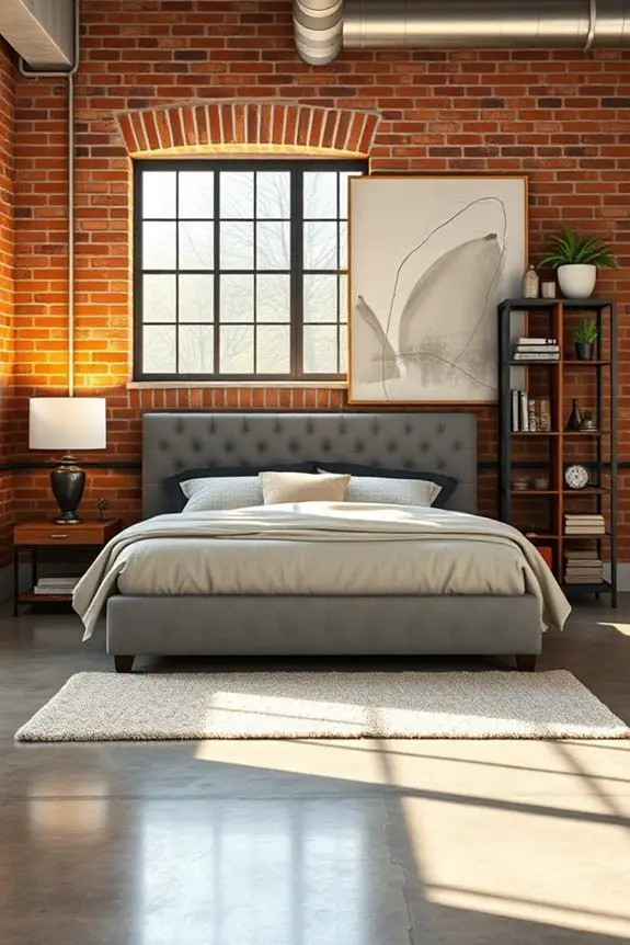 industrial chic bedroom decor