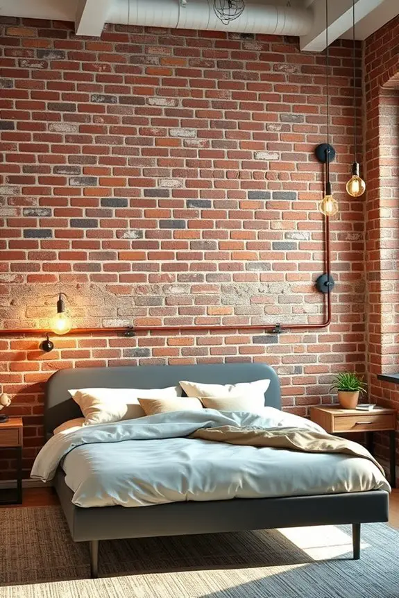industrial chic bedroom design