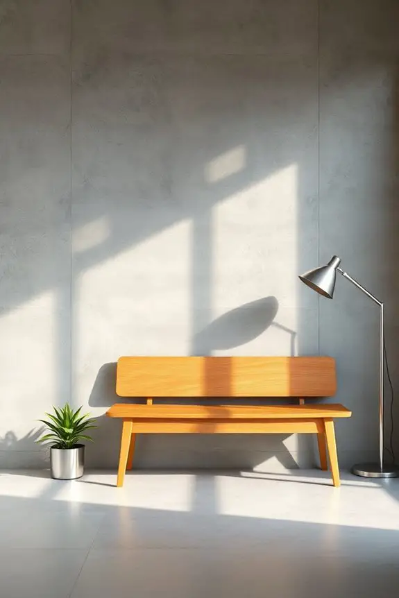 industrial chic concrete finish