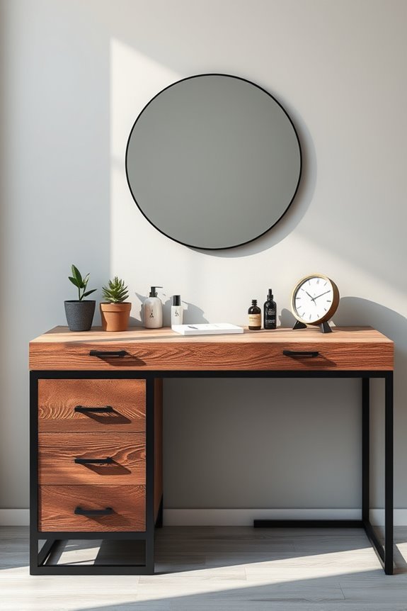 industrial chic dressing table